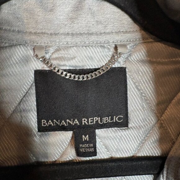 Banana Republic grey quilted tie side vest - Picture 4 of 6